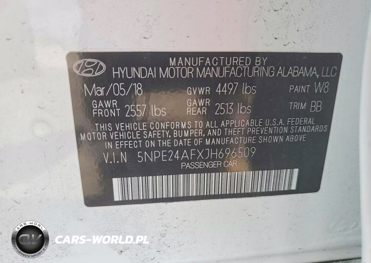 2018 Hyundai Sonata Se VIN:5NPE24AFXJH696509 - 12
