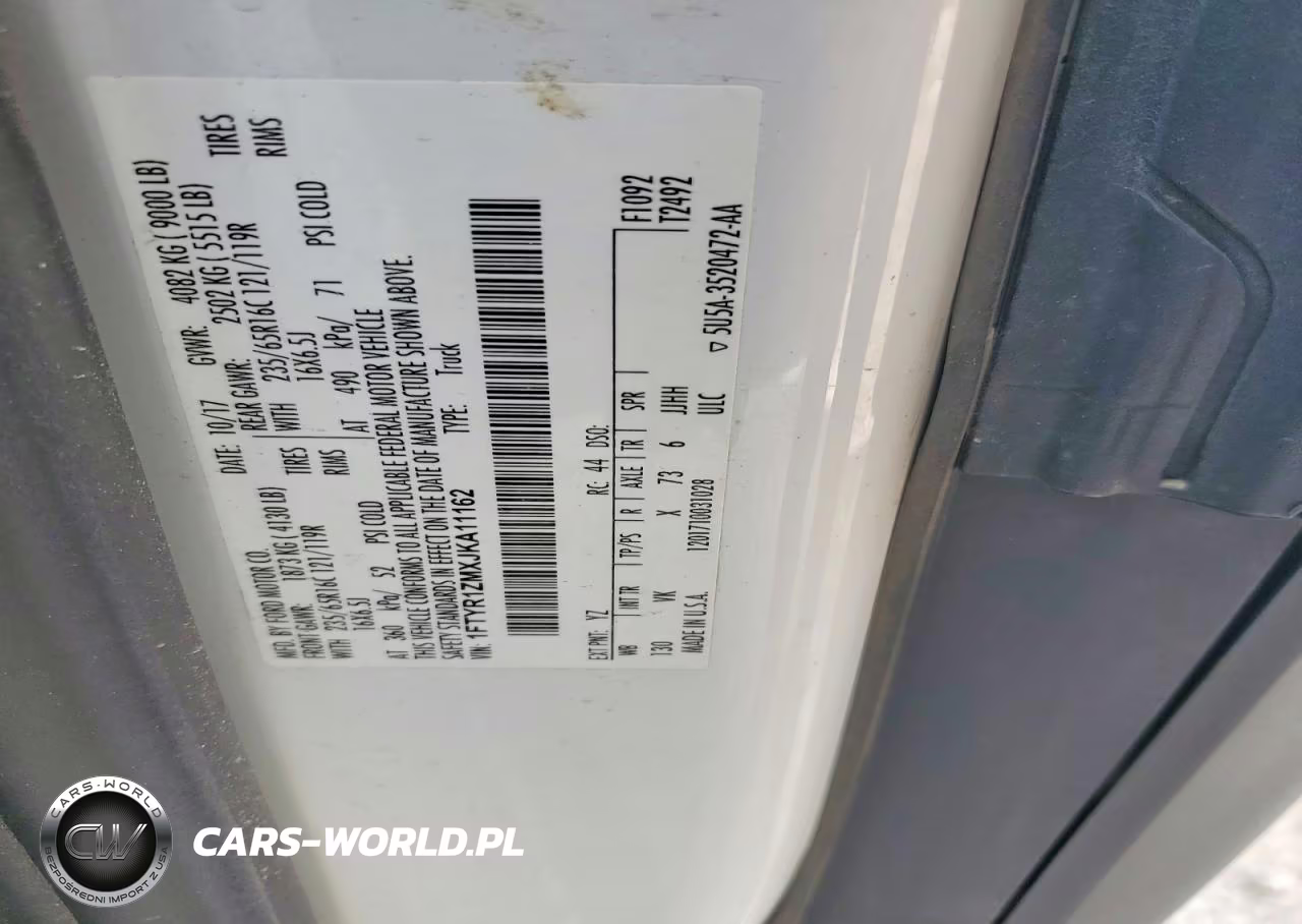 2018 Ford Transit 250 Utility - Service Van VIN:1FTYR1ZMXJKA11162 - 13