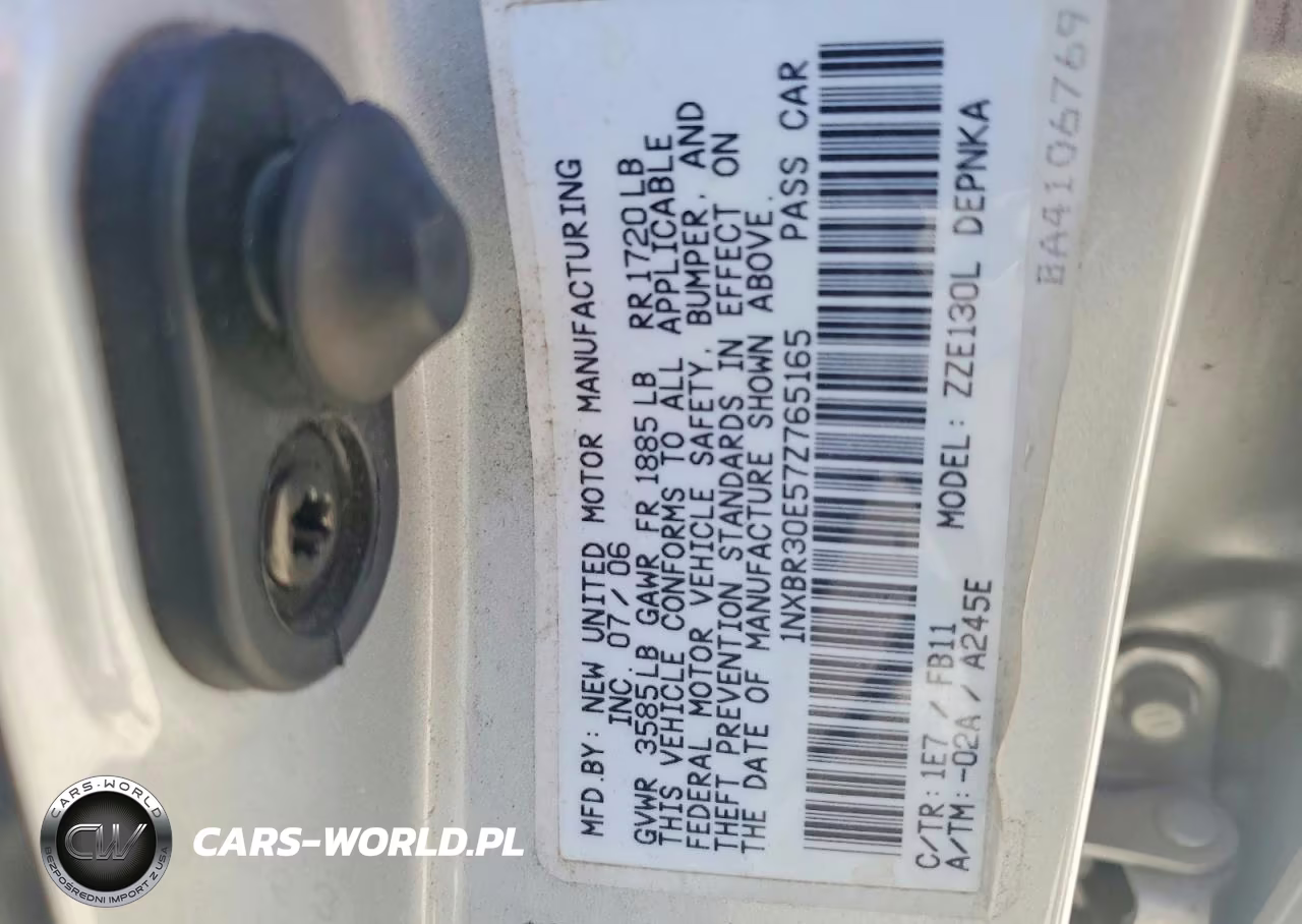 2007 Toyota Corolla Le VIN:1NXBR30E57Z765165 - 14