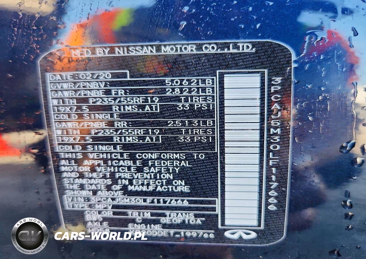 2020 Infiniti Qx50 Luxe VIN:3PCAJ5M30LF117666 - 13