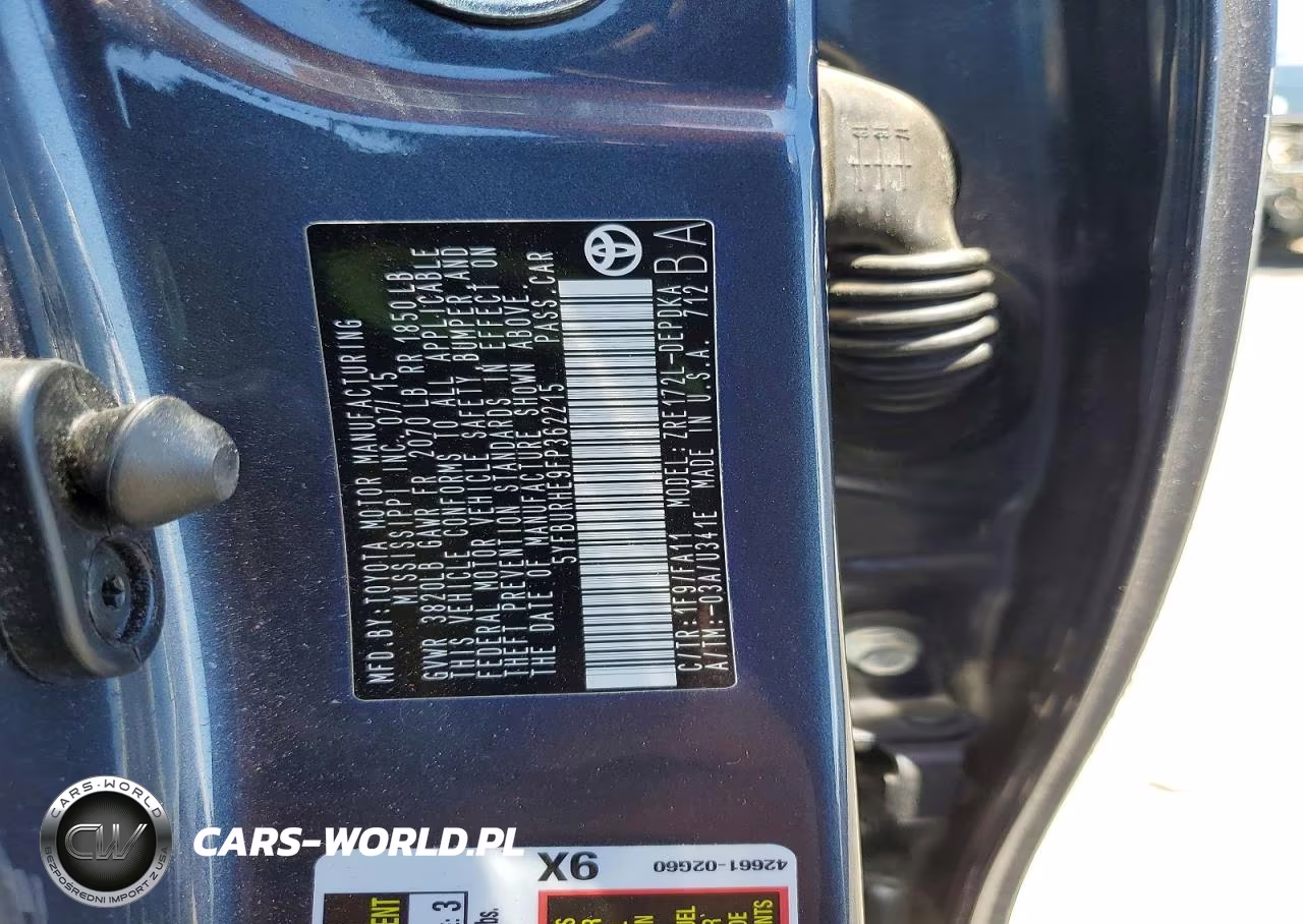 2015 Toyota Corolla L VIN:5YFBURHE9FP362215 - 13
