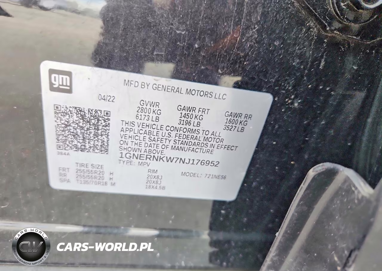 2022 Chevrolet Traverse High Country VIN:1GNERNKW7NJ176952 - 13