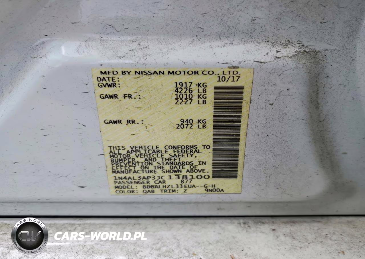 2018 Nissan Altima 2.5 Sr VIN:1N4AL3AP3JC138100 - 12