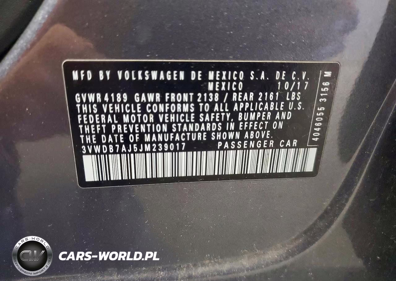 2018 Volkswagen Jetta Se VIN:3VWDB7AJ5JM239017 - 12