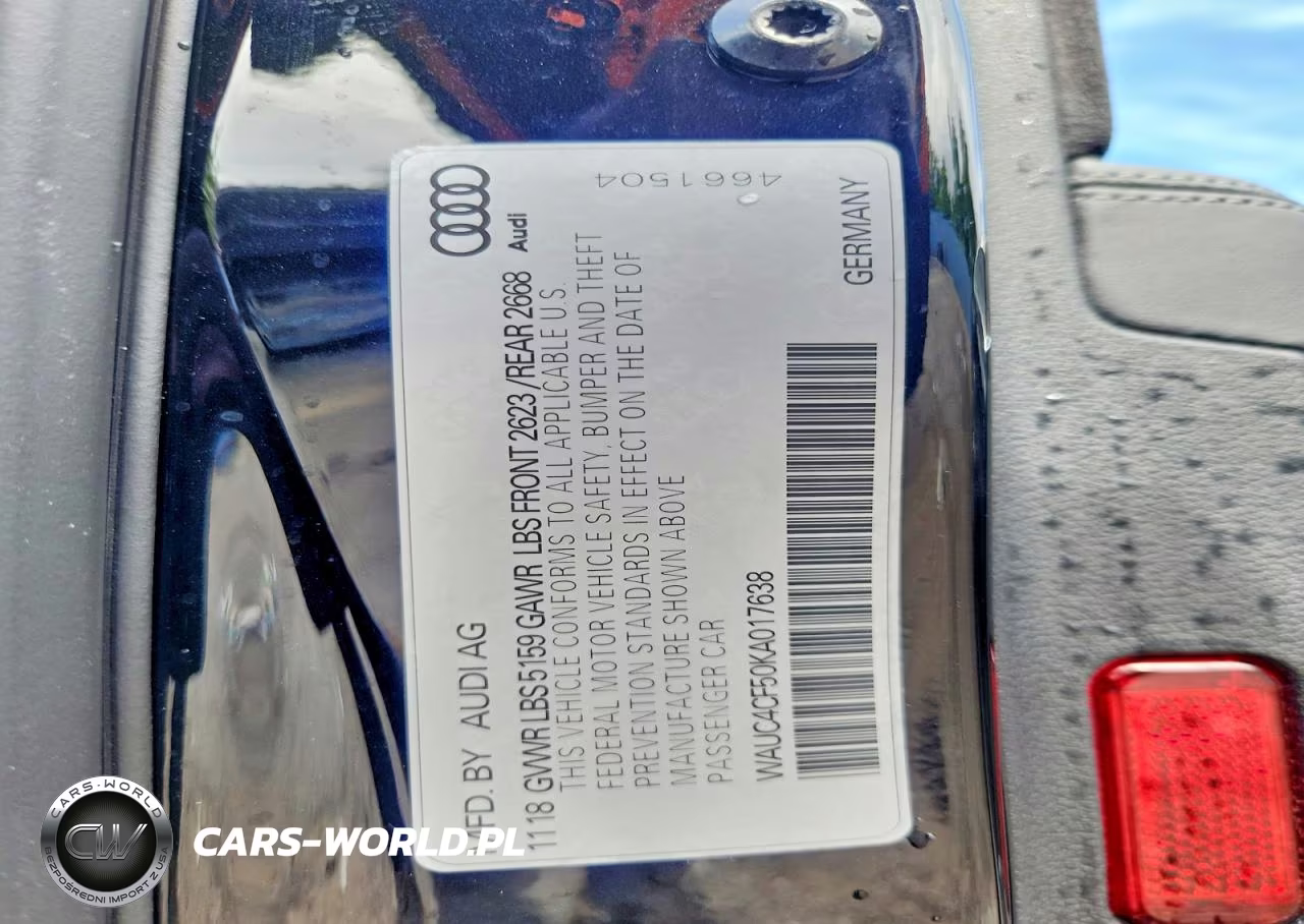 2019 Audi S5 Prestige VIN:WAUC4CF50KA017638 - 12