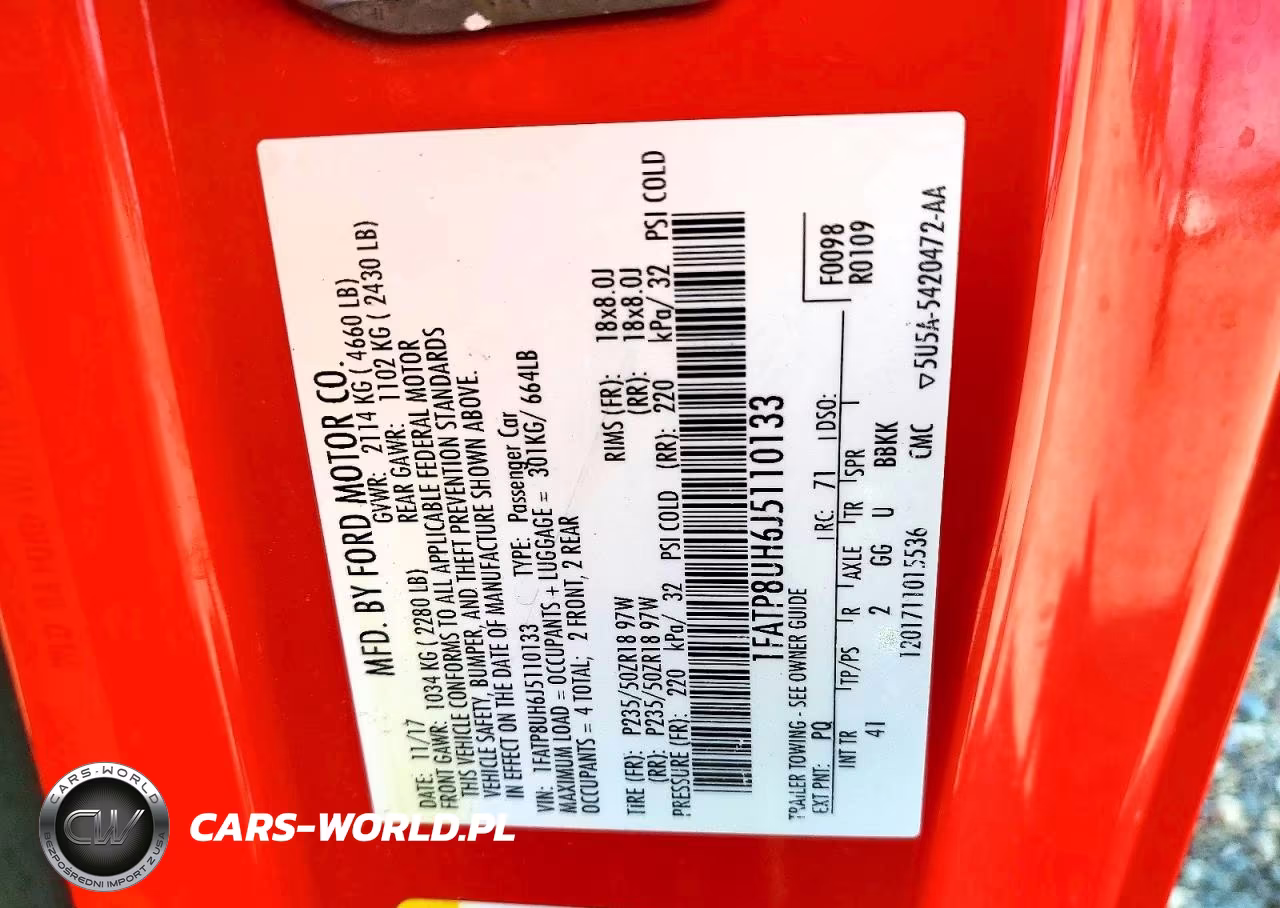2018 Ford Mustang VIN:1FATP8UH6J5110133 - 12