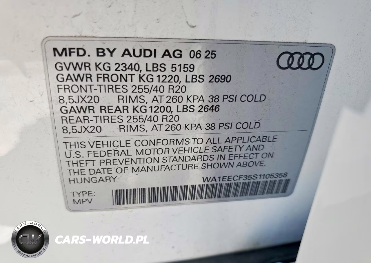 2025 Audi Q3 Premium Plus S Line 45 VIN:WA1EECF35S1105358 - 14