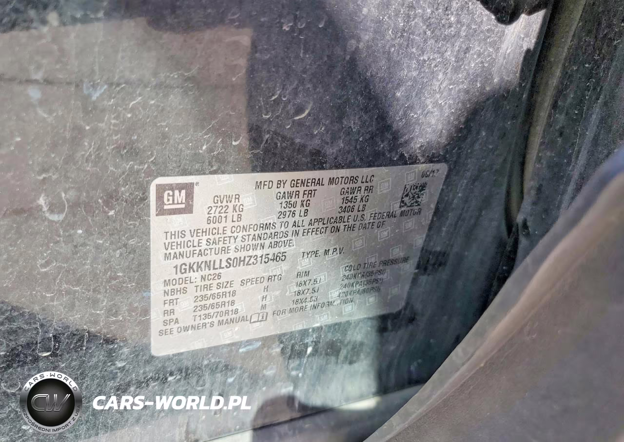 2017 GMC Acadia Sle VIN:1GKKNLLS0HZ315465 - 12