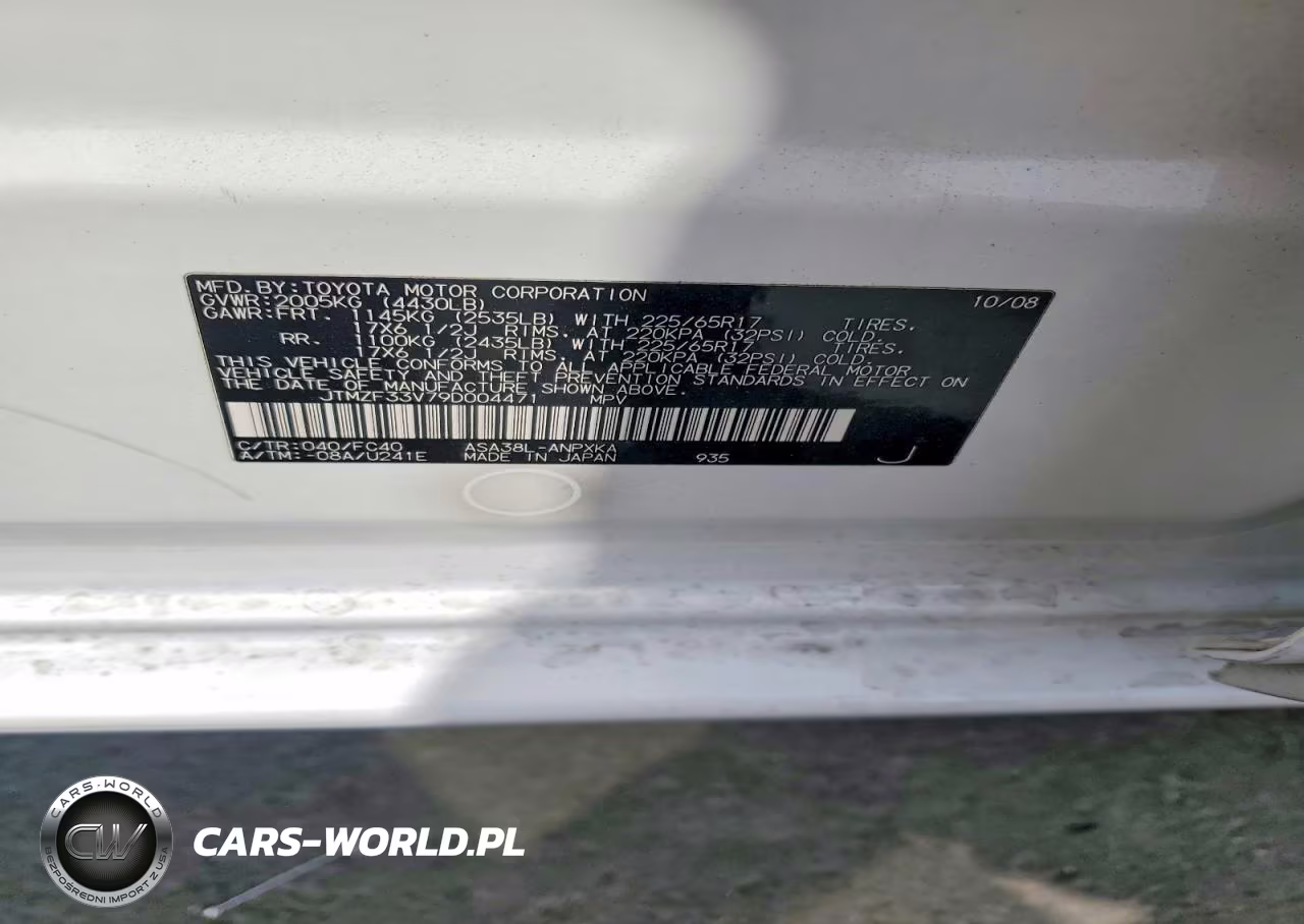 2009 Toyota Rav4 Base VIN:JTMZF33V79D004471 - 14