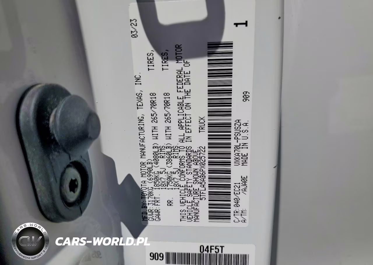 2023 Toyota Tundra Sr5 VIN:5TFLA5AB6PX025722 - 12