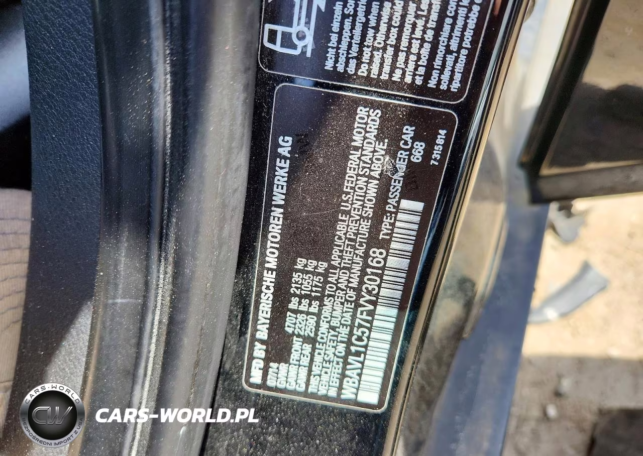 2015 BMW X1 xDrive28I VIN:WBAVL1C57FVY30168 - 12
