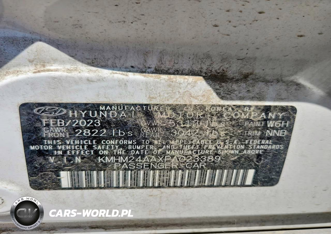 2023 Hyundai Ioniq 6 Se VIN:KMHM24AAXPA023389 - 13