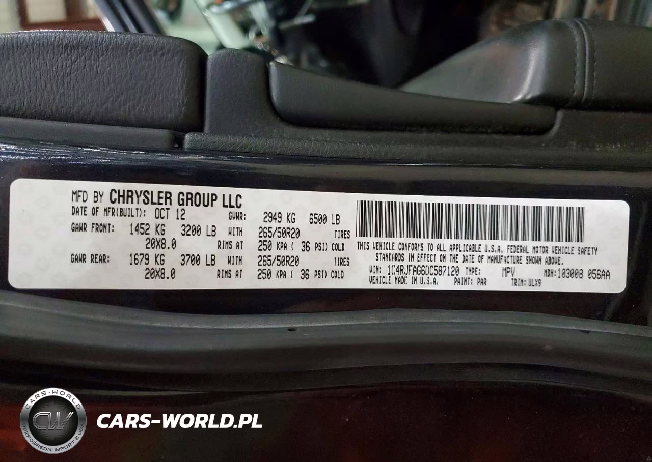 2013 Jeep Grand Cherokee Laredo VIN:1C4RJFAG6DC587120 - 13