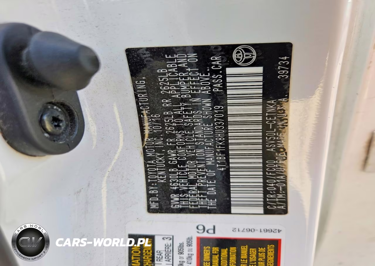 2017 Toyota Camry Le VIN:4T1BF1FK8HU337019 - 12