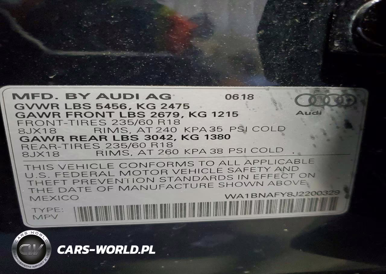 2018 Audi Q5 Premium Plus VIN:WA1BNAFY8J2200329 - 12