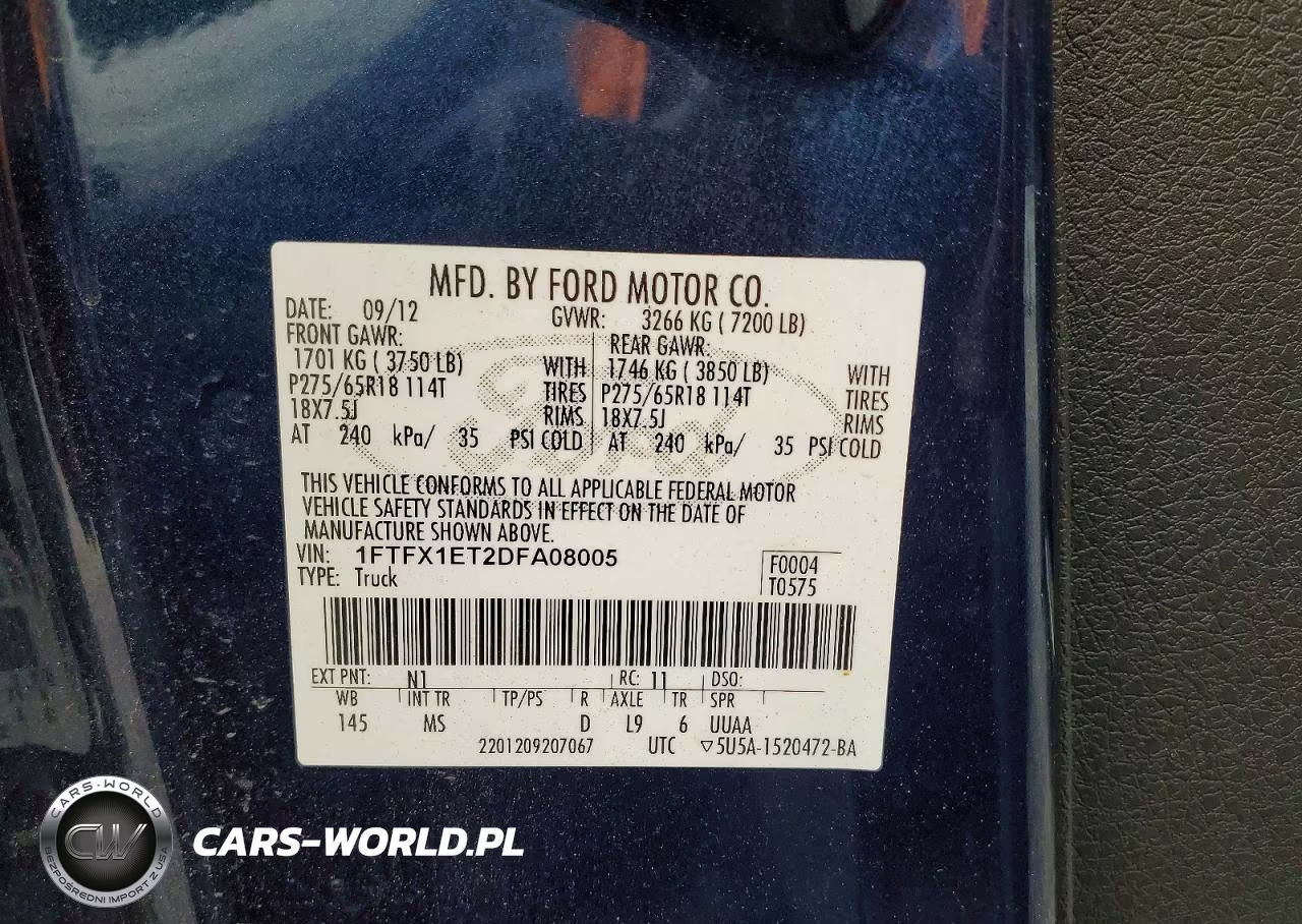 2013 Ford F150 Super Cab VIN:1FTFX1ET2DFA08005 - 12