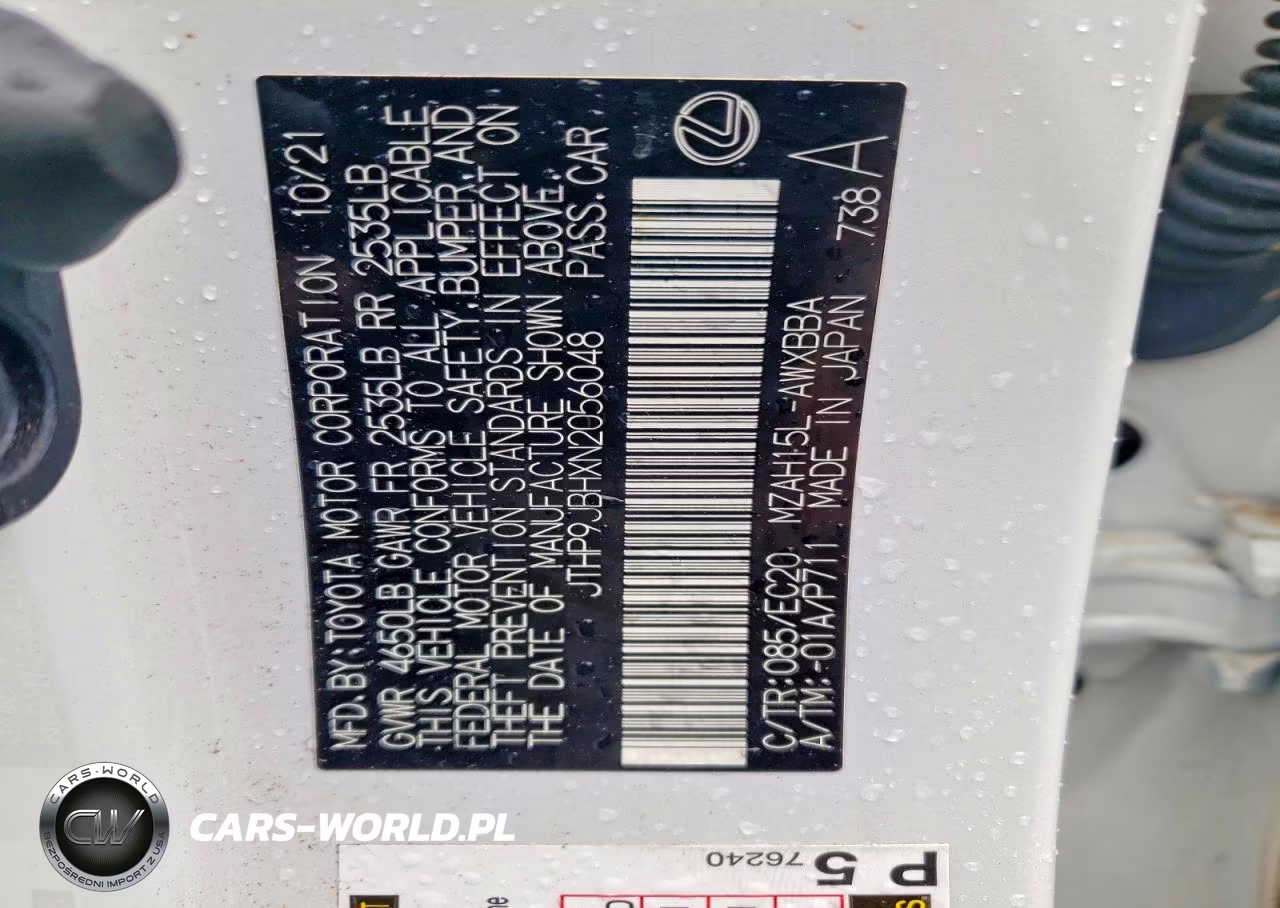 2022 Lexus Ux 250H Base VIN:JTHP9JBHXN2056048 - 14