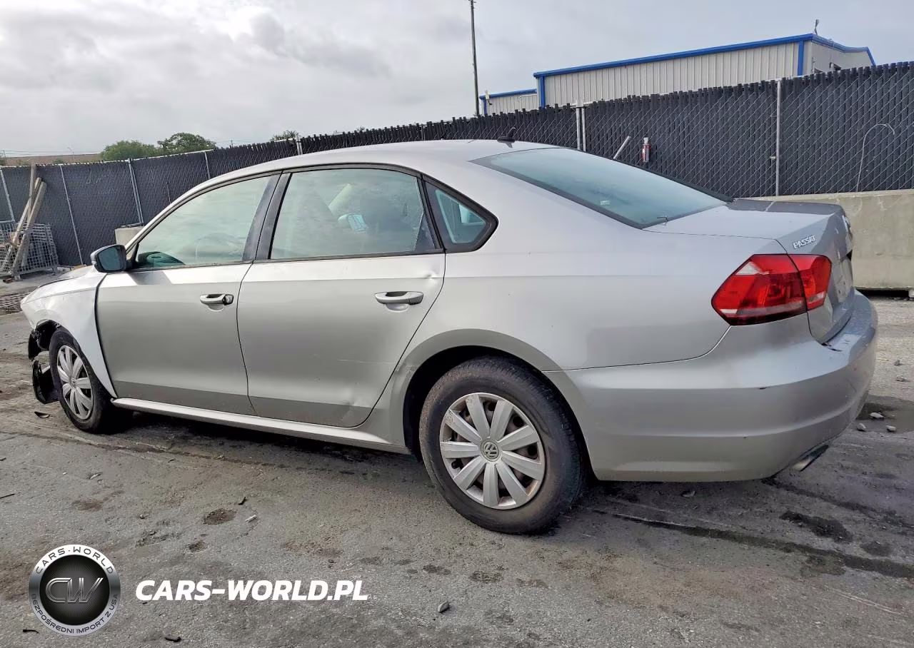 2013 Volkswagen Passat S VIN:1VWAP7A38DC046257 - 2
