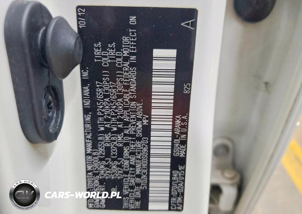 2013 Toyota Highlander Se VIN:5TDZK3EH0DS096703 - 13