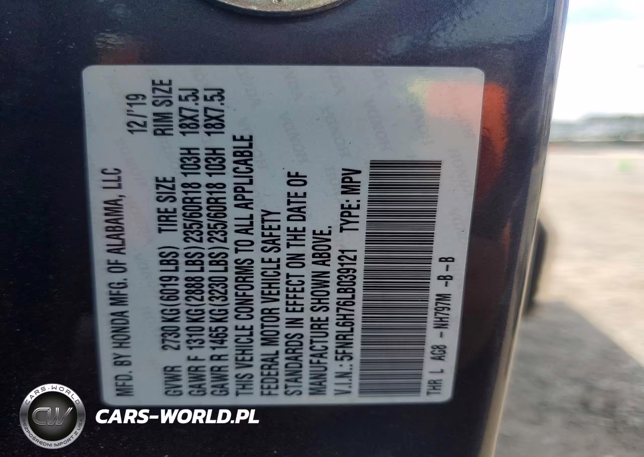 2020 Honda Odyssey Exl VIN:5FNRL6H76LB039121 - 14