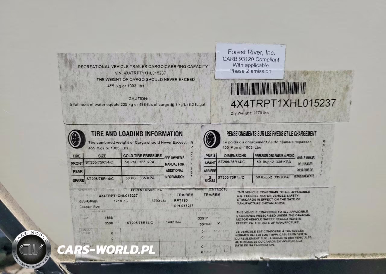 2017 Trai Recreational Vehicle (Rv) VIN:4X4TRPT1XHL015237 - 10