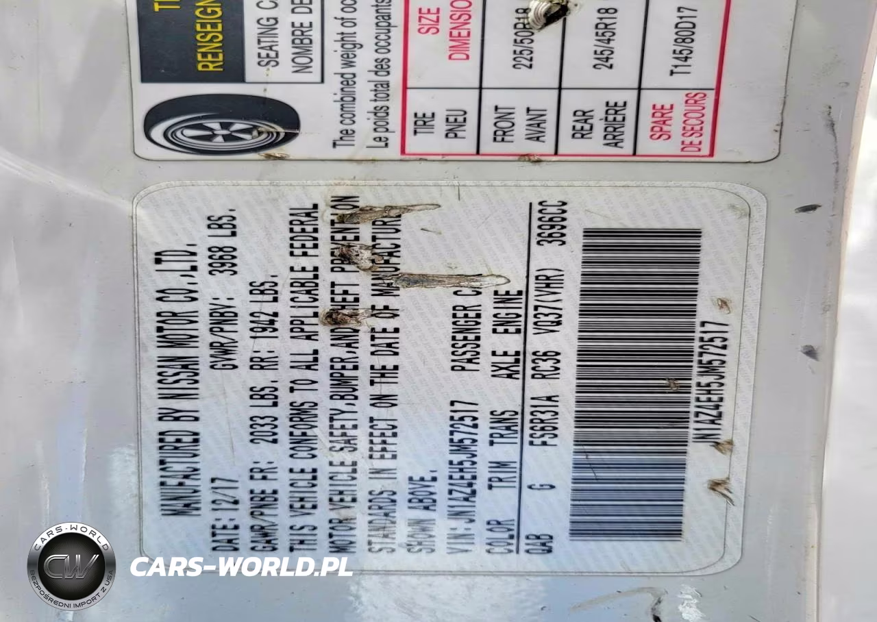 2018 Nissan 370Z VIN:JN1AZ4EH5JM572517 - 10