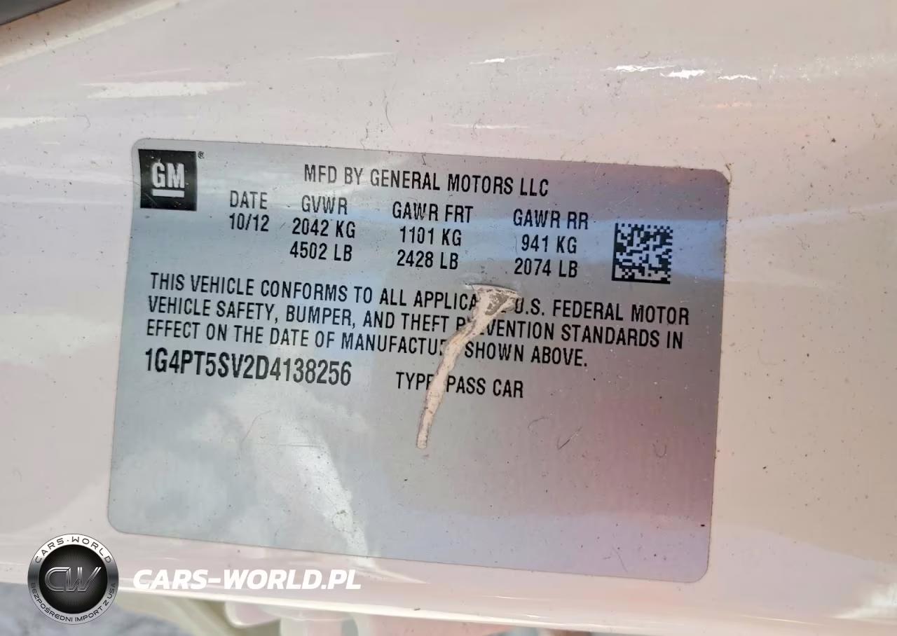 2013 Buick Verano Premium VIN:1G4PT5SV2D4138256 - 13