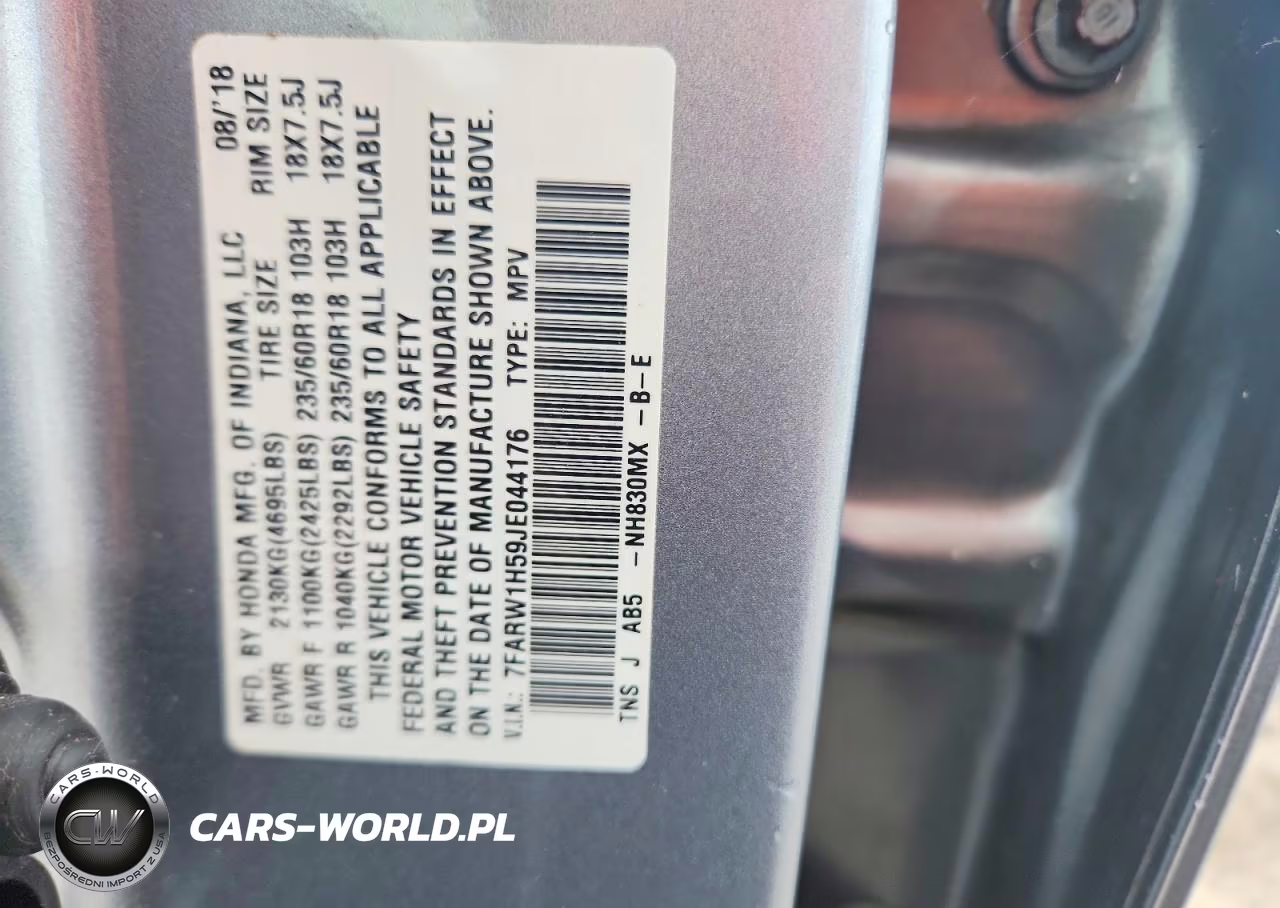 2018 Honda Cr-V Ex VIN:7FARW1H59JE044176 - 14