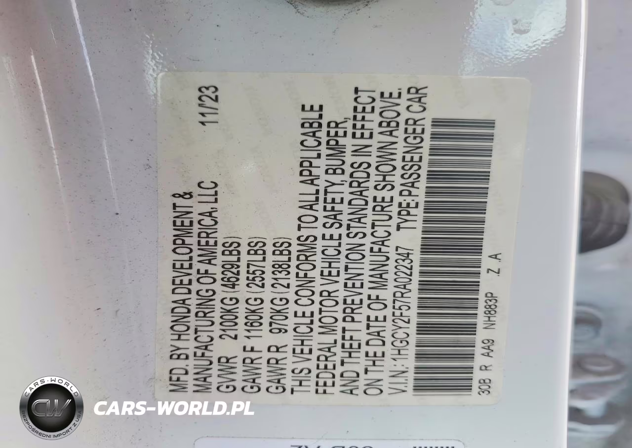 2024 Honda Accord Hybrid Sport VIN:1HGCY2F57RA022347 - 13