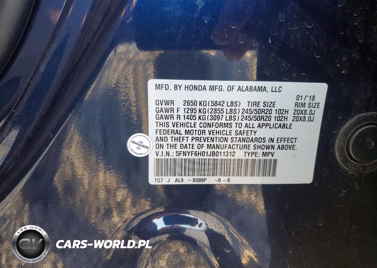 2018 Honda Pilot Elite VIN:5FNYF6H01JB011312 - 13