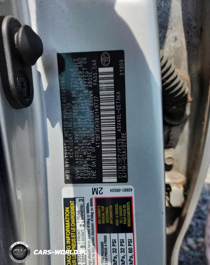 2011 Toyota Camry Se VIN:4T1BF3EK9BU149727 - 12