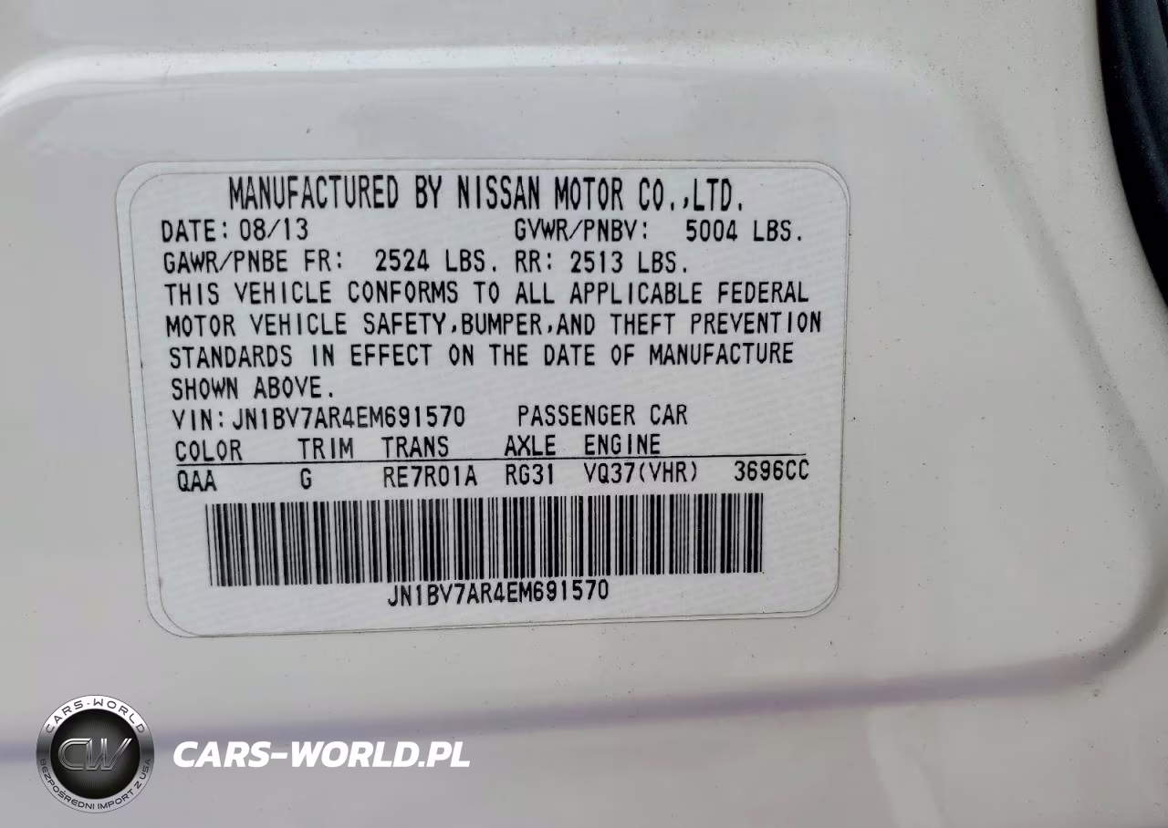 2014 Infiniti Q50 Premium VIN:JN1BV7AR4EM691570 - 13