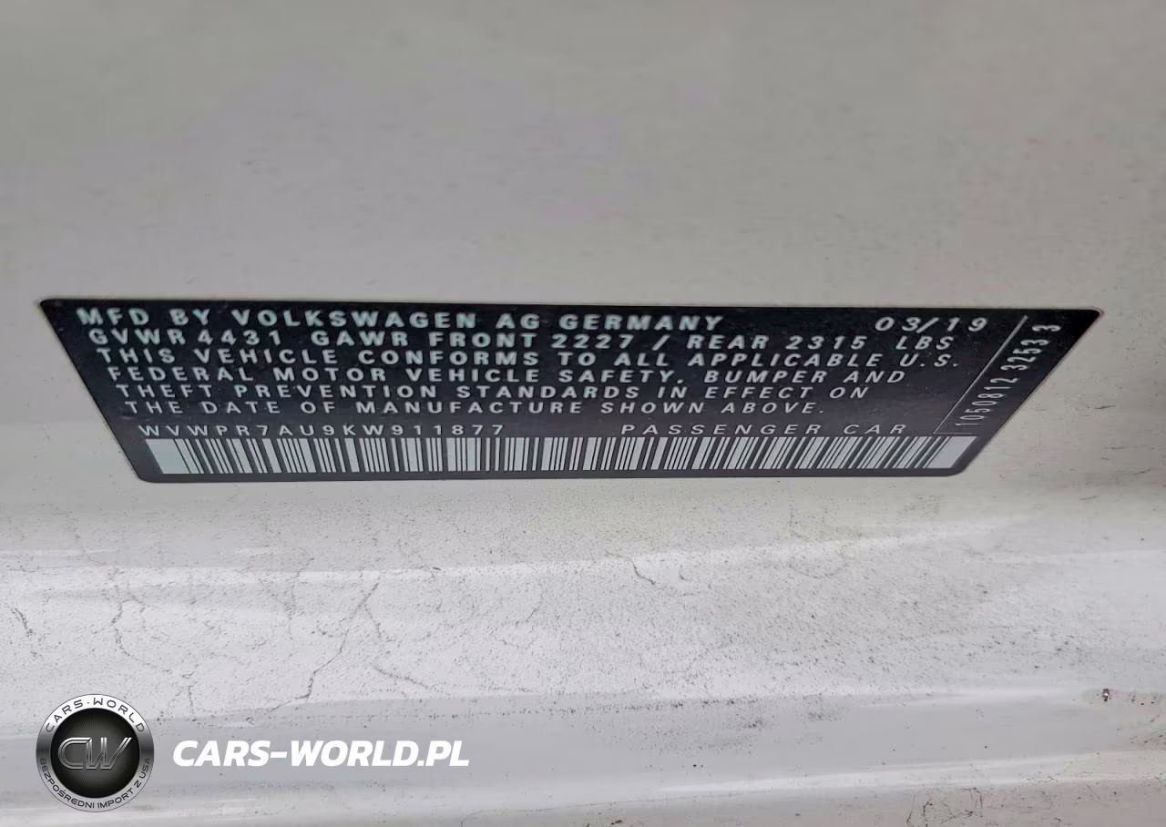 2019 Volkswagen E-Golf Sel Premium VIN:WVWPR7AU9KW911877 - 13