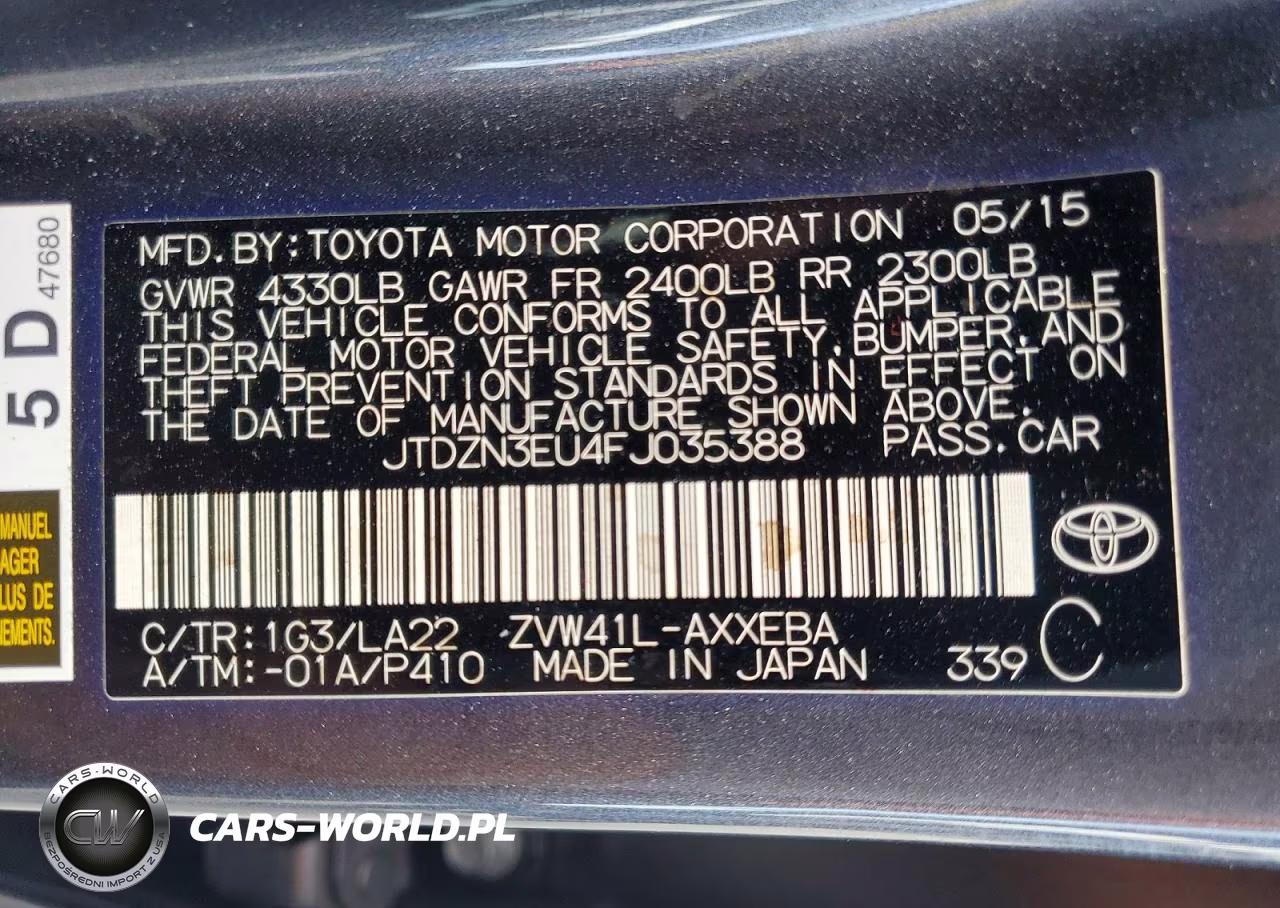 2015 Toyota Prius V Four VIN:JTDZN3EU4FJ035388 - 12