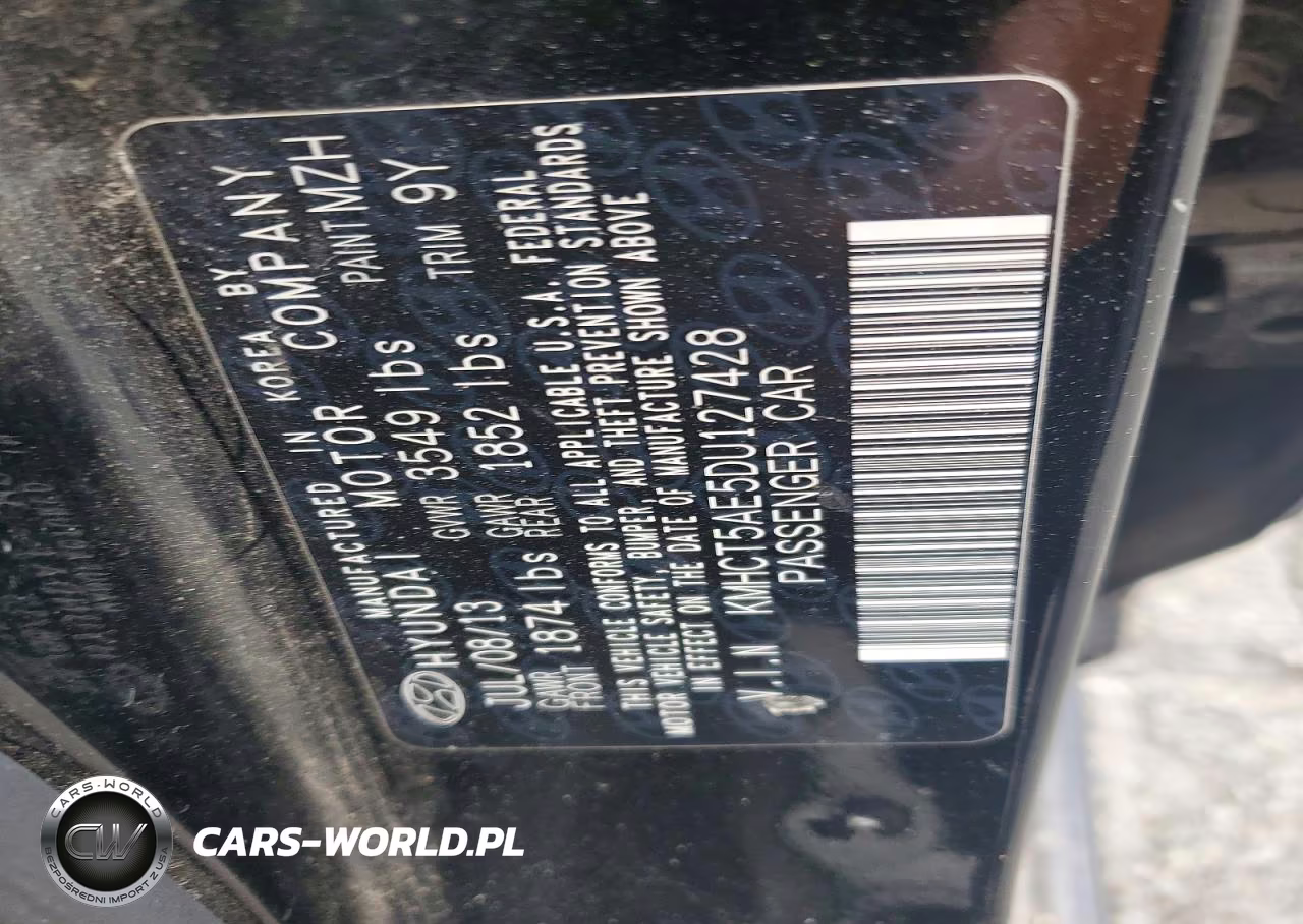 2013 Hyundai Accent Gs VIN:KMHCT5AE5DU127428 - 12
