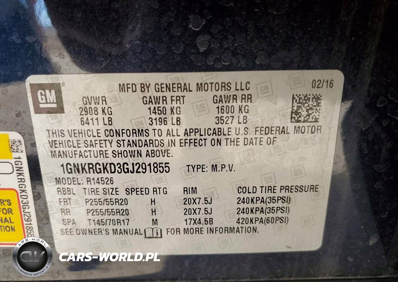 2016 Chevrolet Traverse Lt VIN:1GNKRGKD3GJ291855 - 13