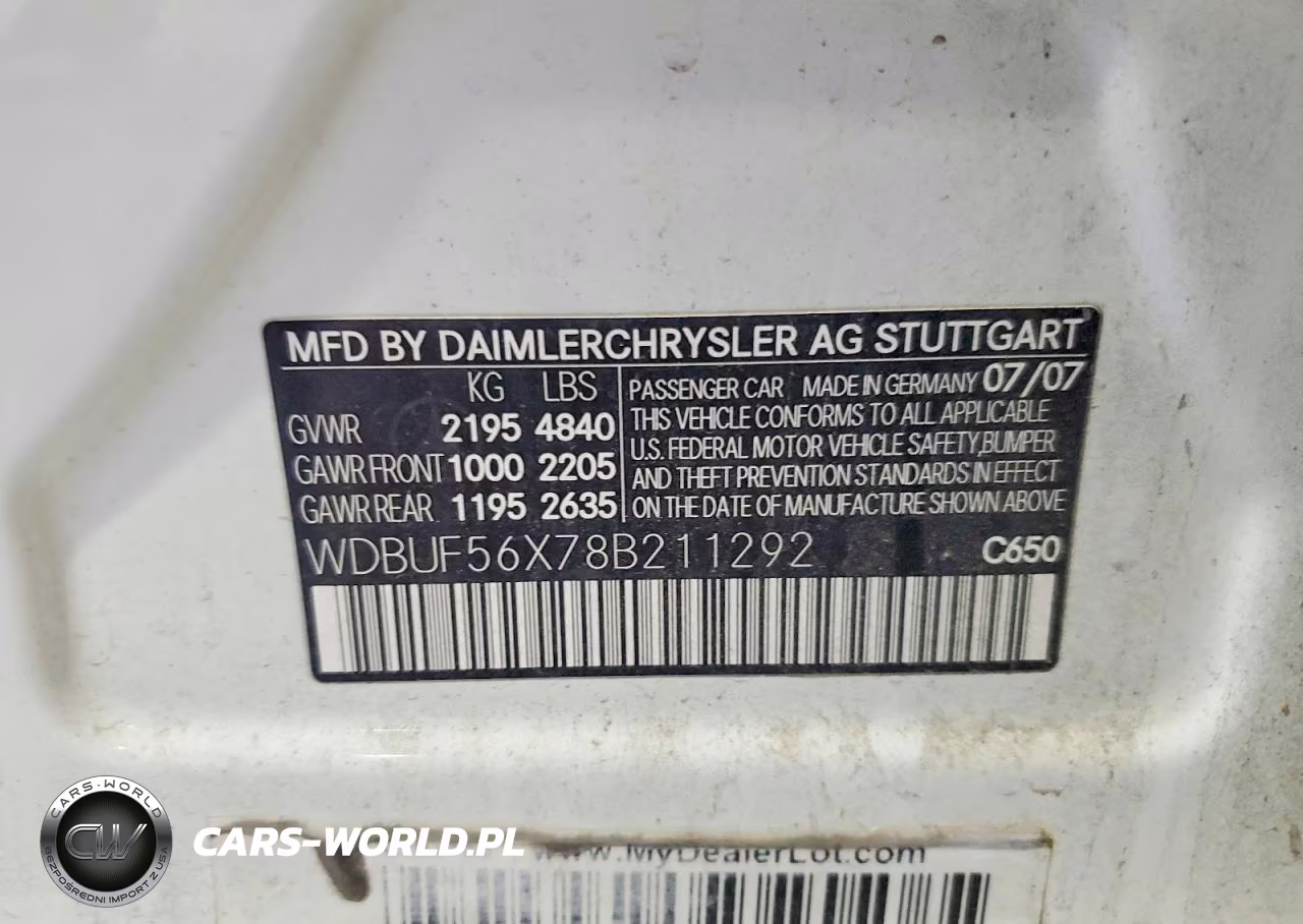 2008 Mercedes-Benz E 350 VIN:WDBUF56X78B211292 - 13