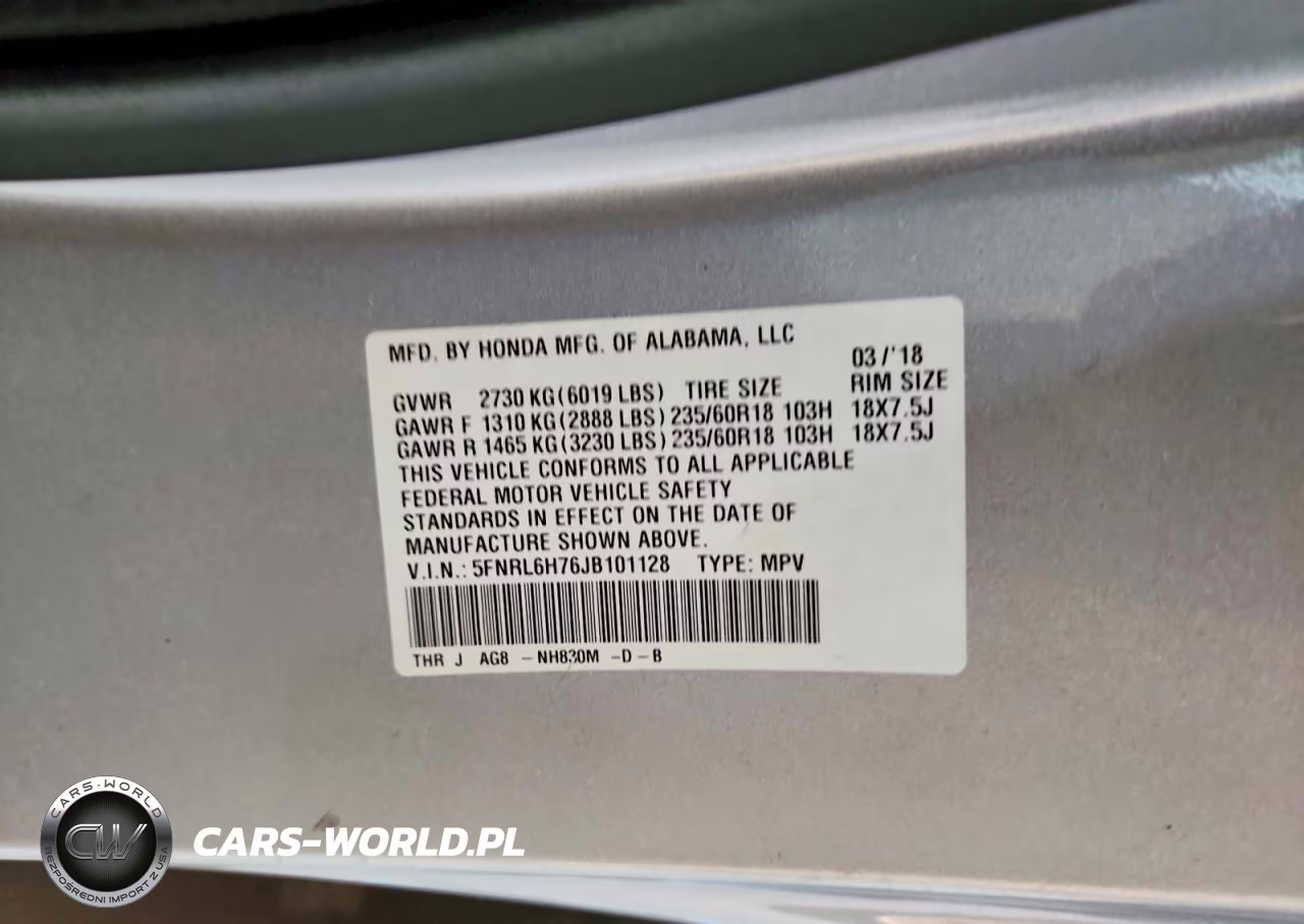 2018 Honda Odyssey Exl VIN:5FNRL6H76JB101128 - 13