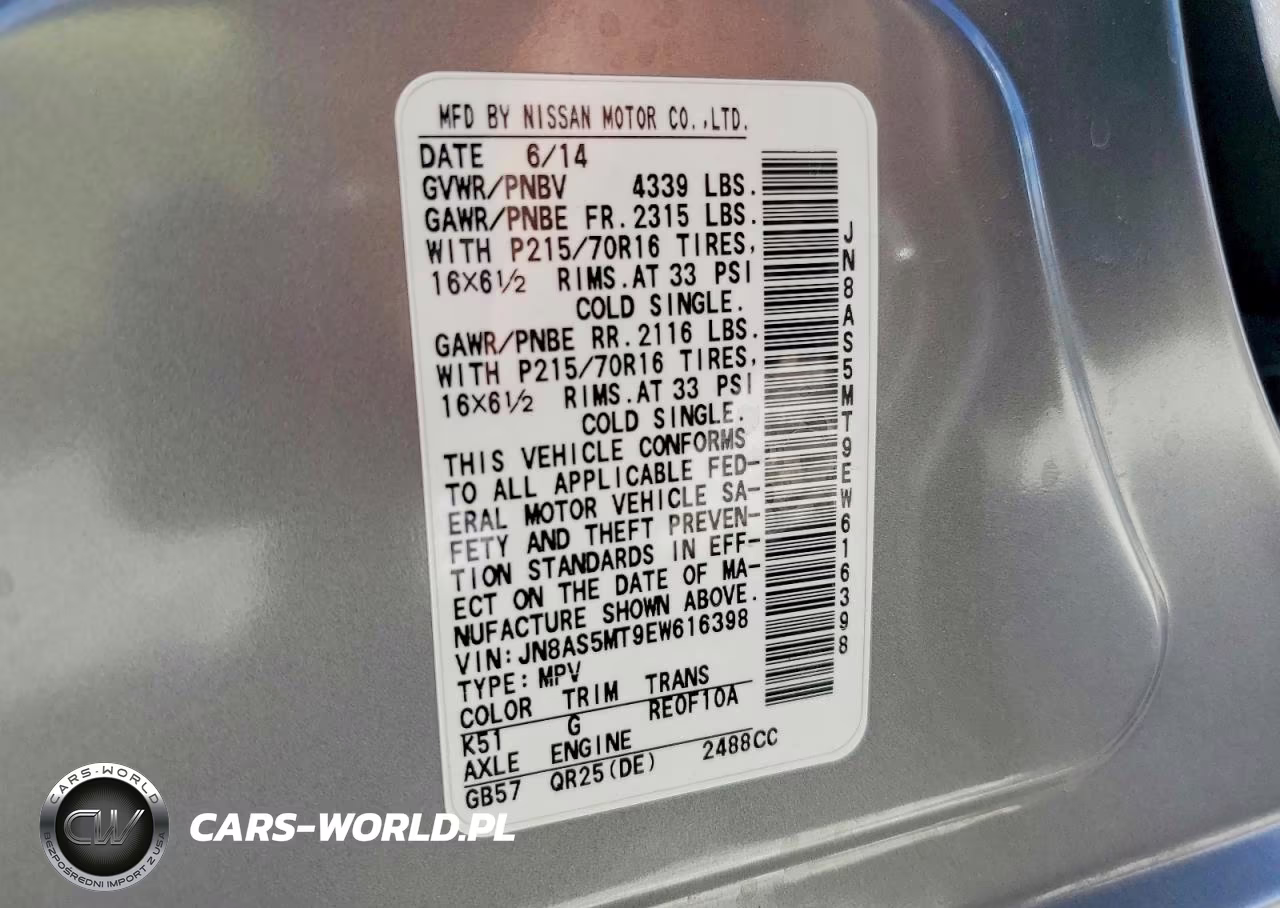 2014 Nissan Rogue Select S VIN:JN8AS5MT9EW616398 - 12
