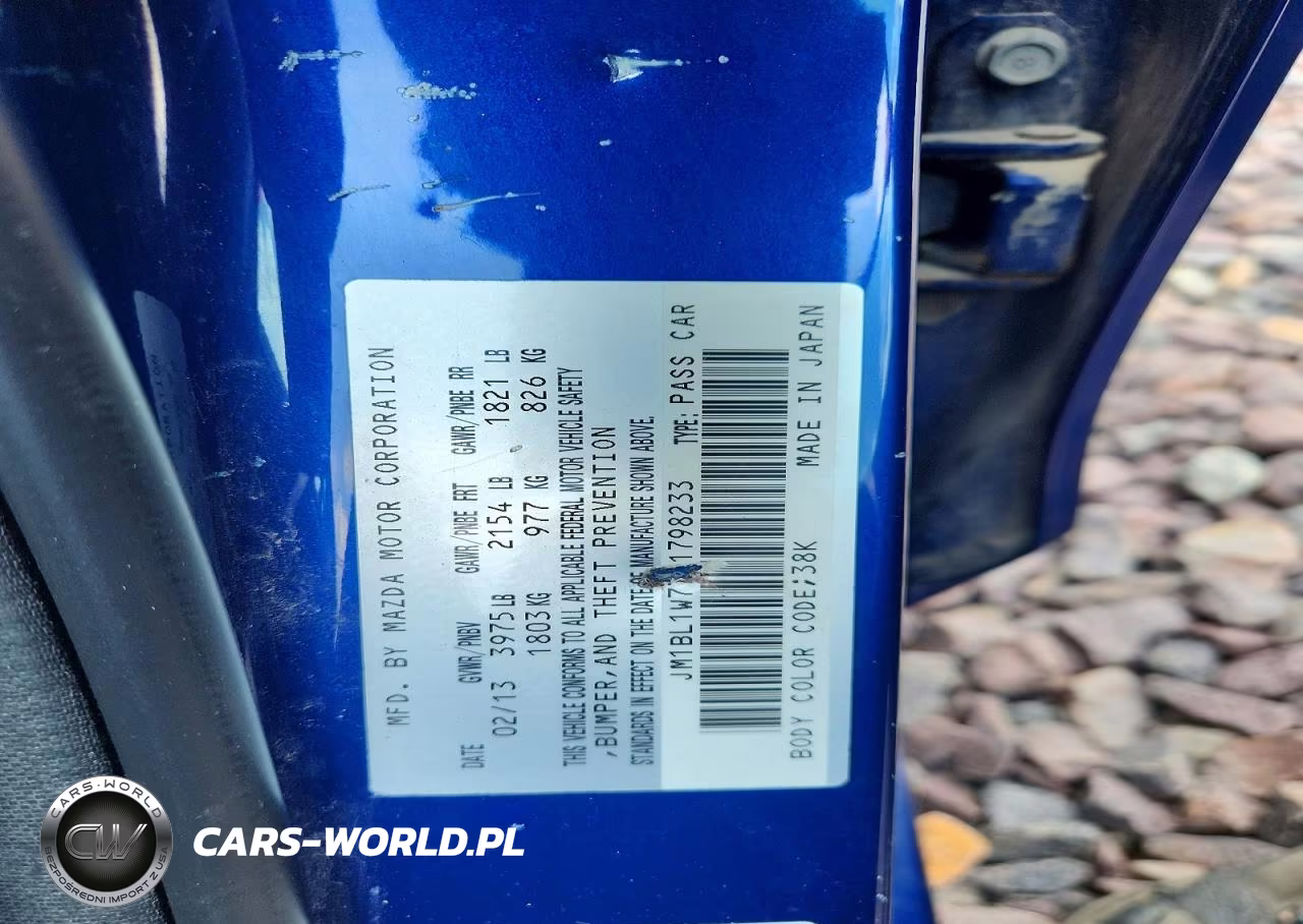 2013 Mazda 3 I VIN:JM1BL1W77D1798233 - 12