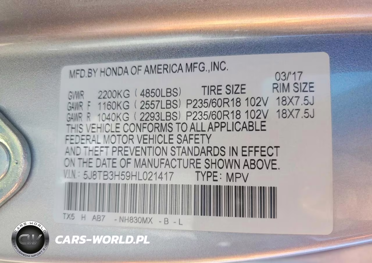 2017 Acura Rdx Technology VIN:5J8TB3H59HL021417 - 13