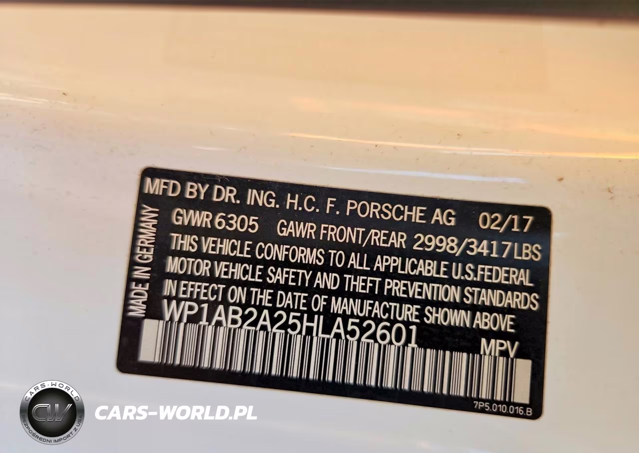 2017 Porsche Cayenne S VIN:WP1AB2A25HLA52601 - 13