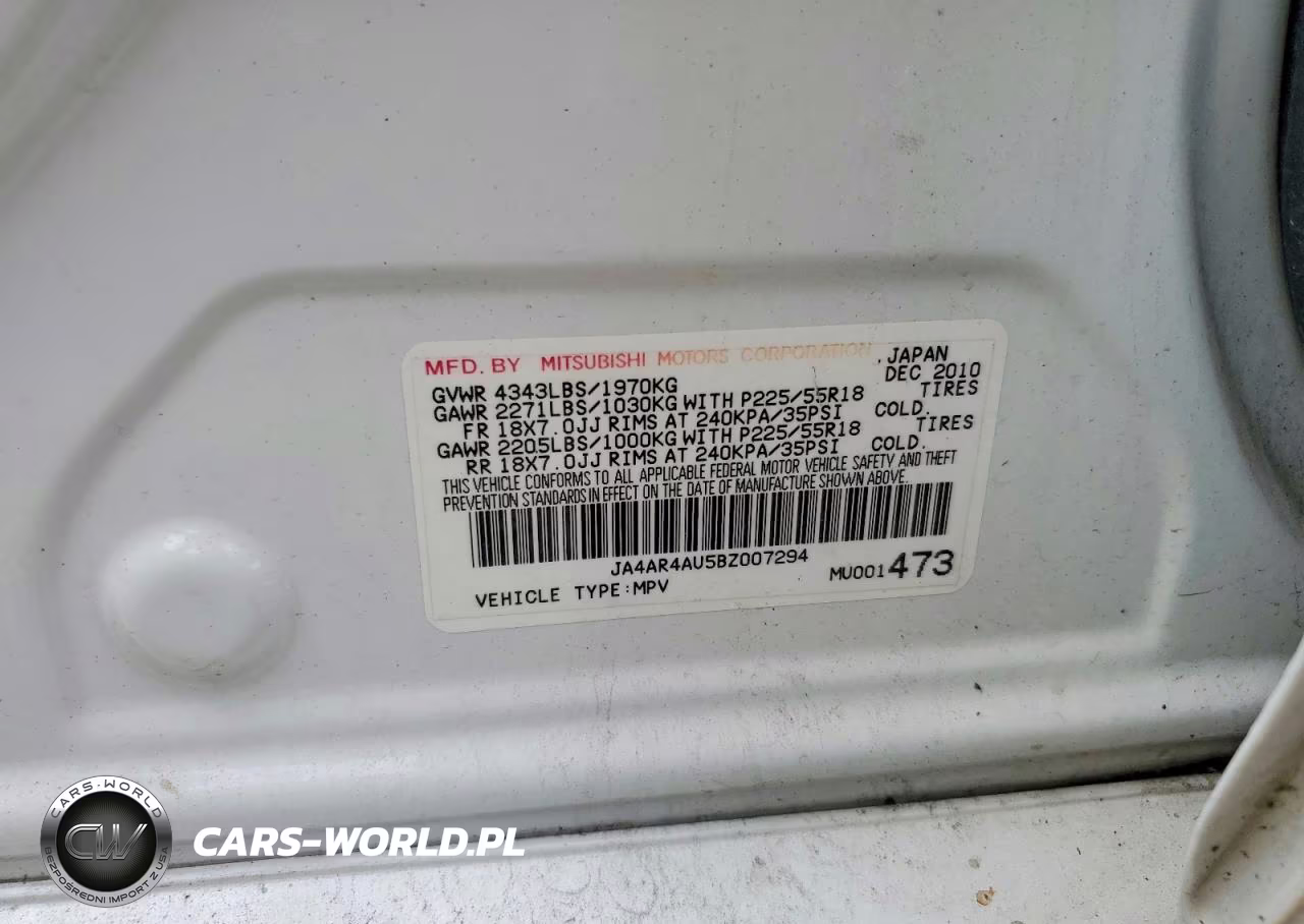 2011 Mitsubishi Outlander Sport Se VIN:JA4AR4AU5BZ007294 - 13