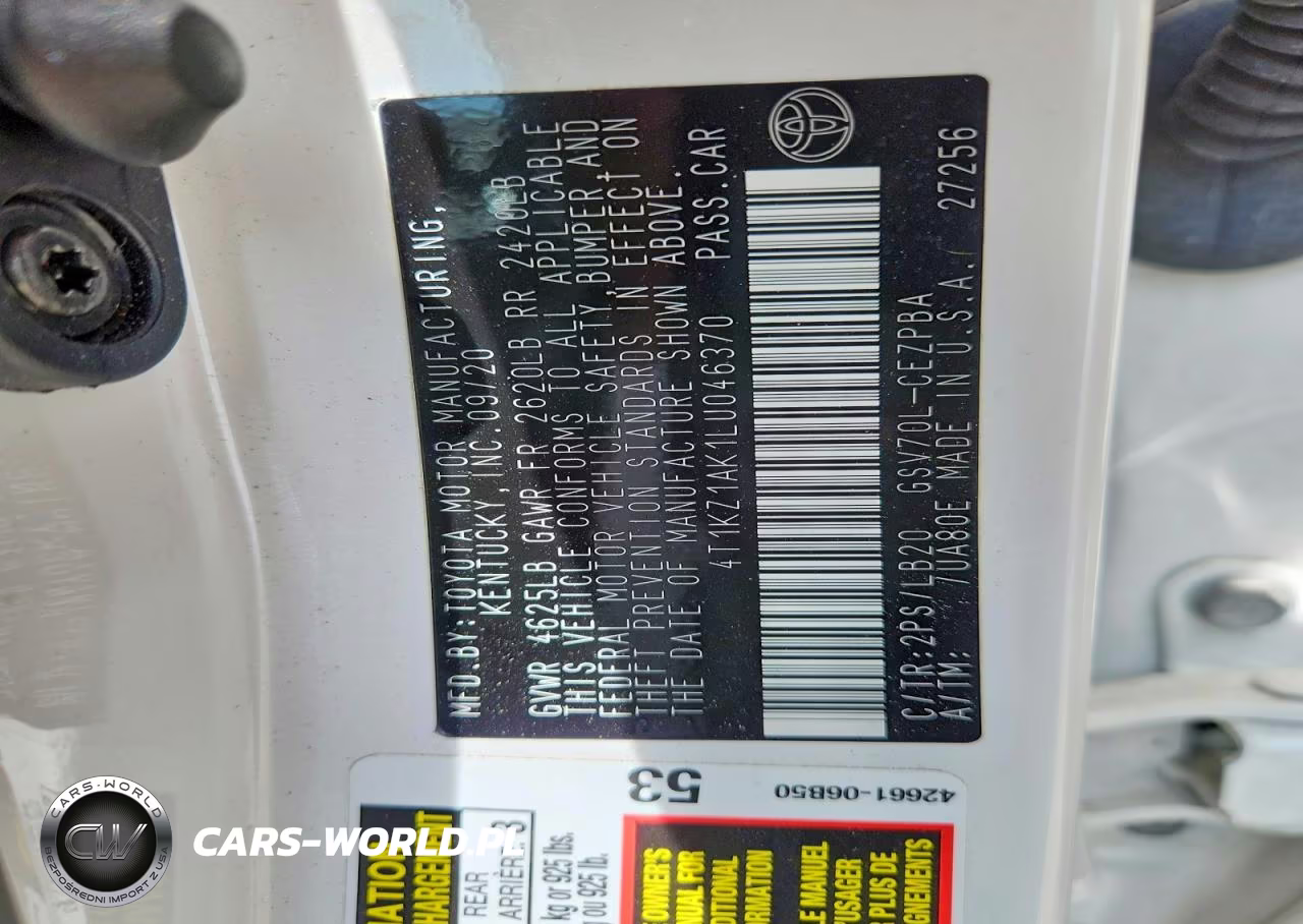 2020 Toyota Camry Xse V6 VIN:4T1KZ1AK1LU046370 - 12