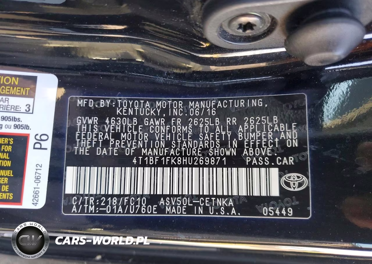 2017 Toyota Camry Le VIN:4T1BF1FK8HU269871 - 12