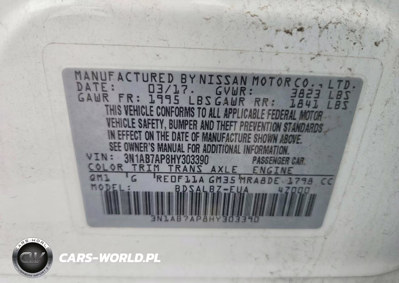 2017 Nissan Sentra S VIN:3N1AB7AP8HY303390 - 12