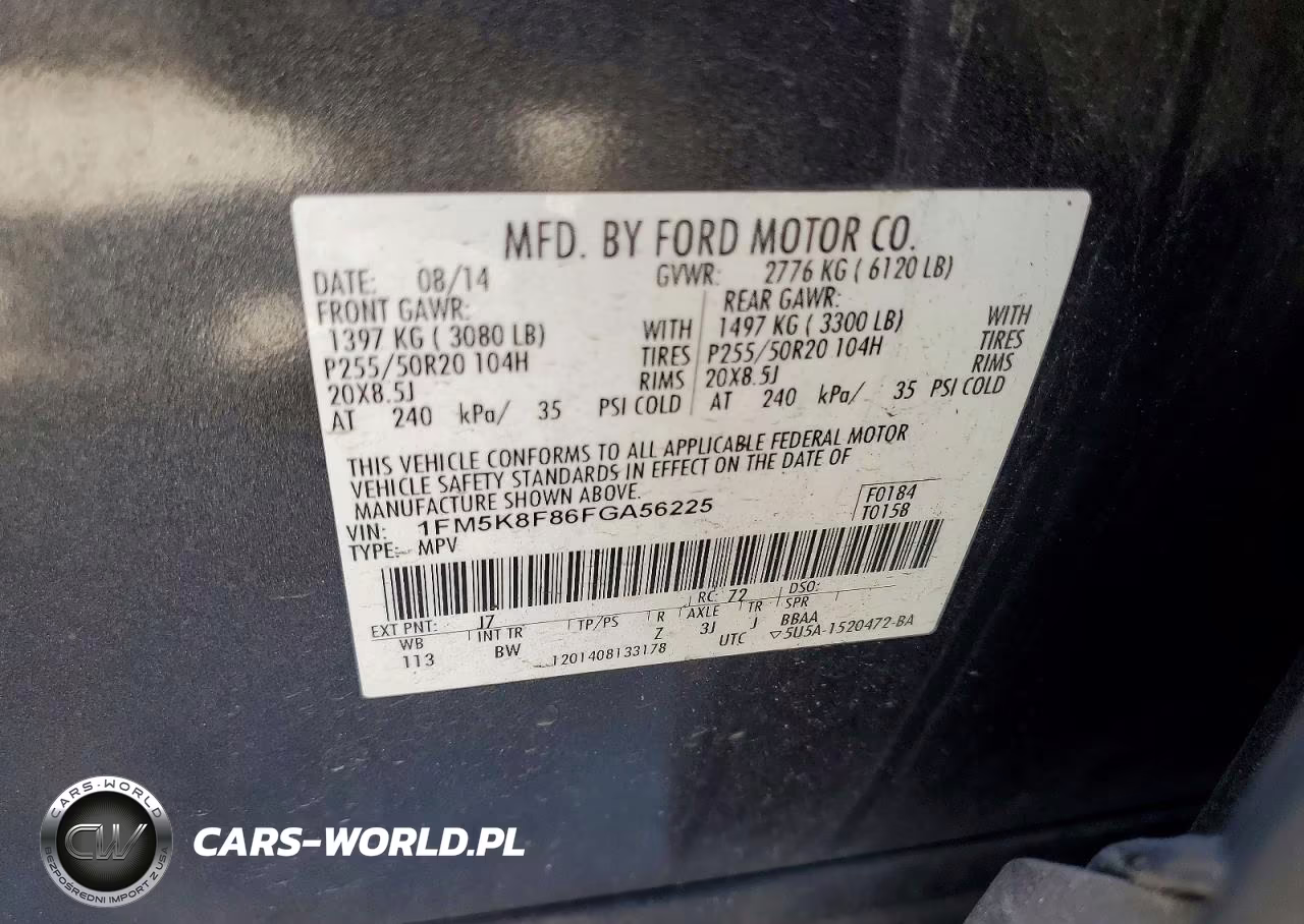 2015 Ford Explorer Limited VIN:1FM5K8F86FGA56225 - 13