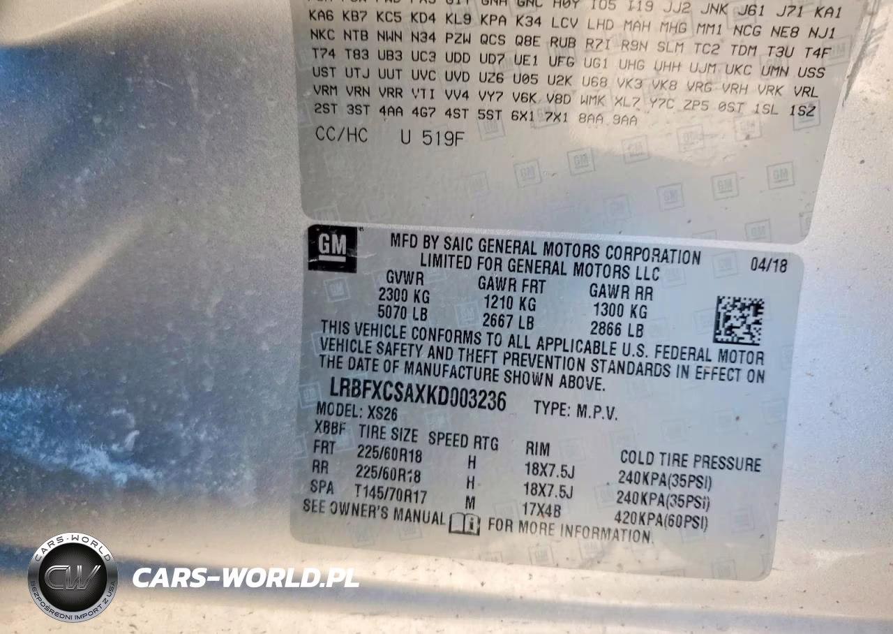 2019 Buick Envision Essence VIN:LRBFXCSAXKD003236 - 13