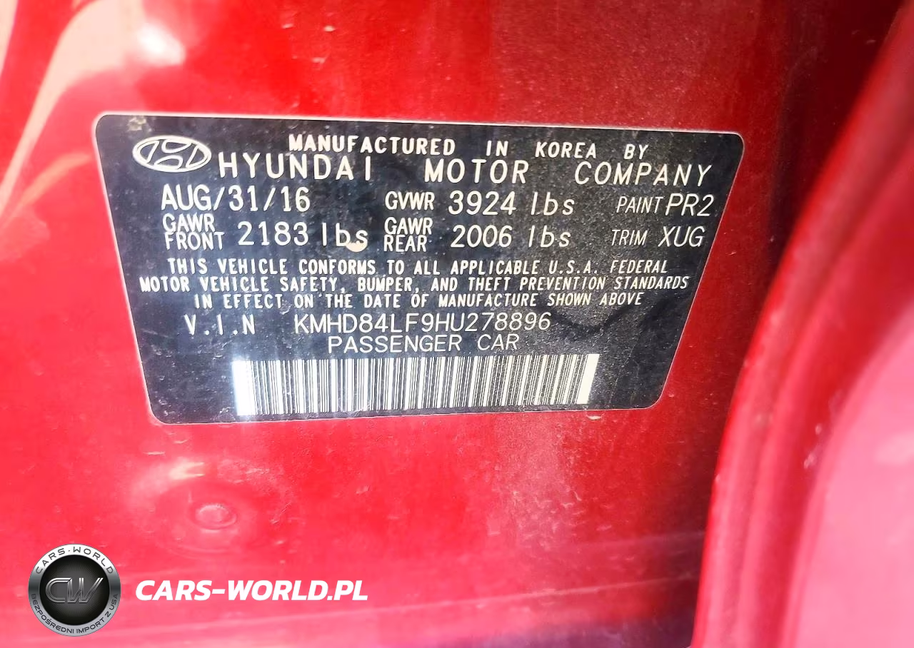 2017 Hyundai Elantra Se VIN:KMHD84LF9HU278896 - 13
