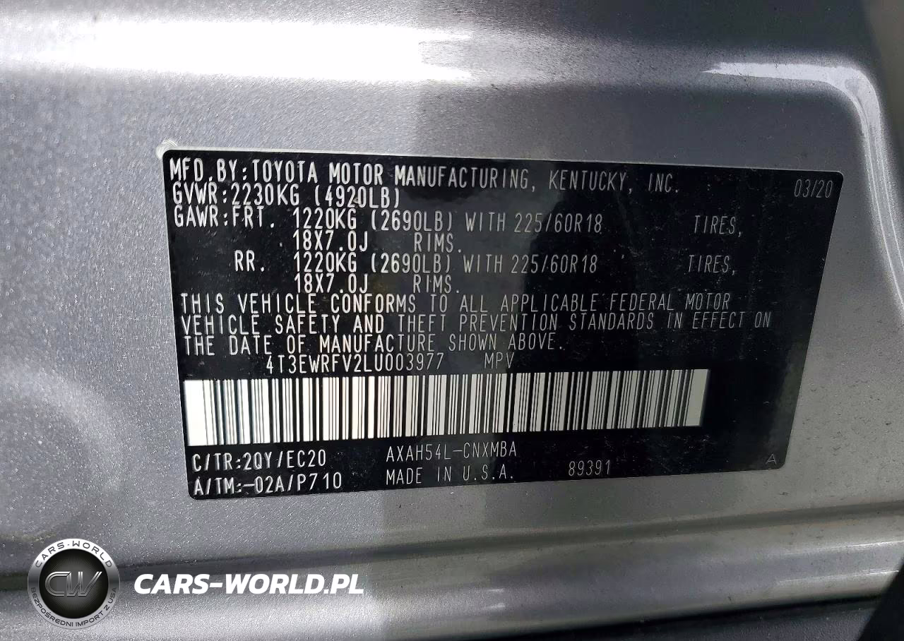 2020 Toyota Rav4 Xse VIN:4T3EWRFV2LU003977 - 14